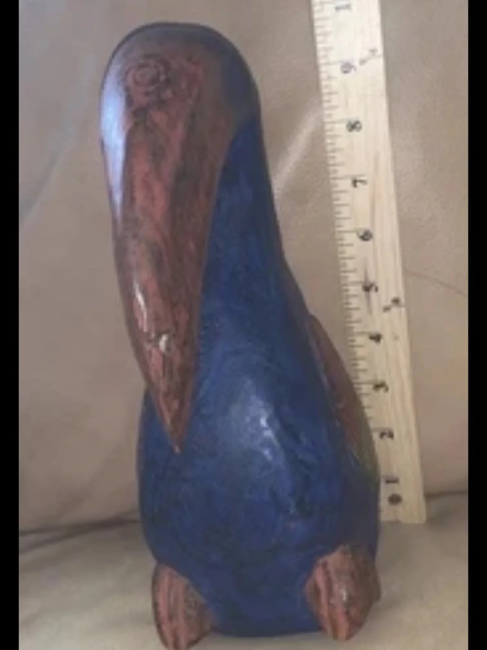 🇺🇸 Vtg Pier 1 Carved Wooden Exotic Toucan Bird Sculpture Handmade in Thailand